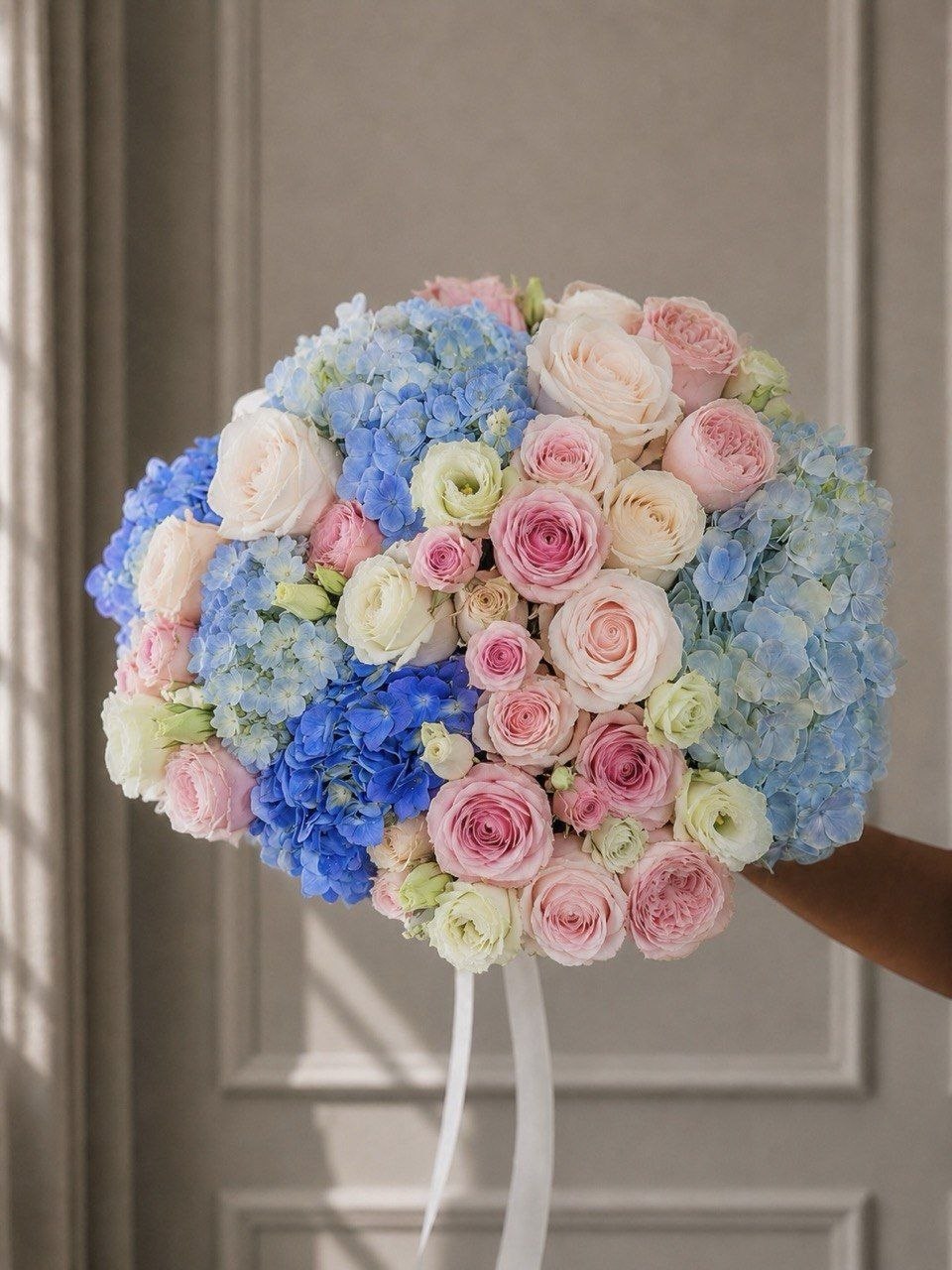 Bright Rose, Lisianthus and Hydrangea Mix